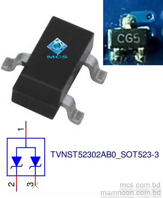 Diodo di protezione sot-23 ESD per Notebook