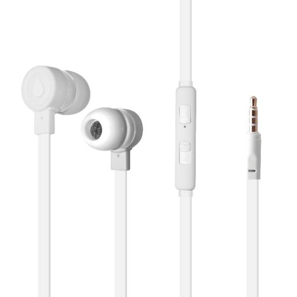 Auricolari Puro con microfono bianchi