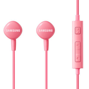 Auricolari Samsung con microfono rosa