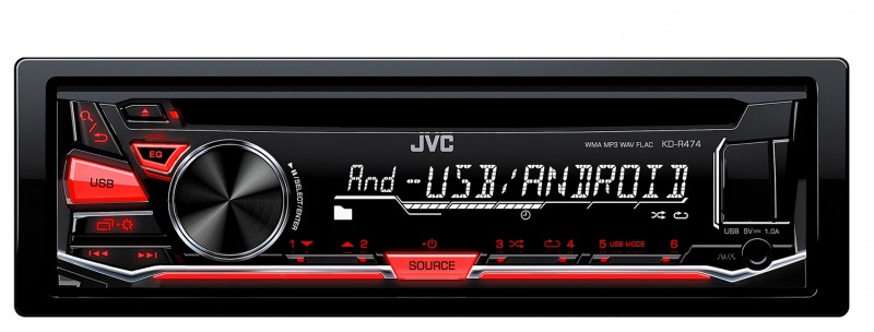 [KD-R474] Autoradio 1 Din Mp3, Aux, USB 45X4
1 Pre-out