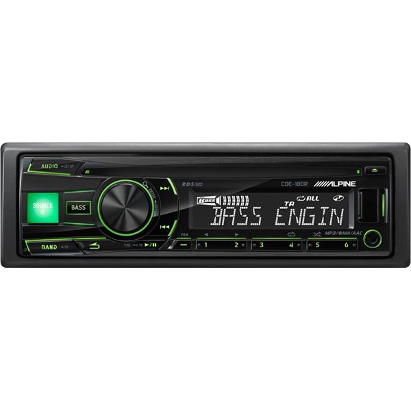 [CDE-180R] Autoradio Alpine con CD e USB colore verde