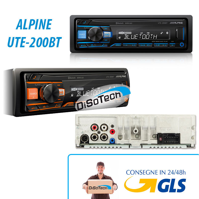 [UTE-200BT] Autoradio ALPINE UTE-200BT Bluetooth USB AUX