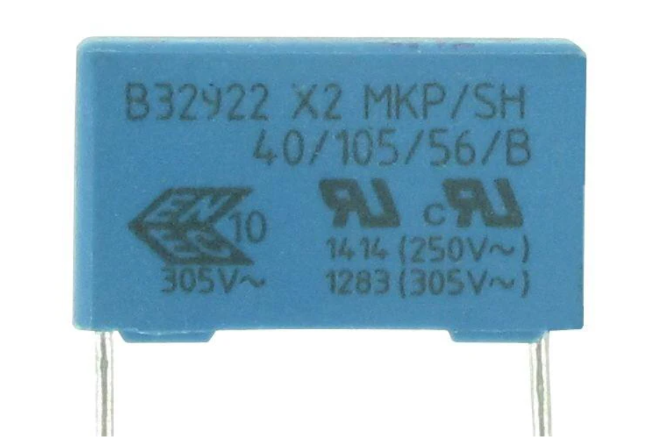 Condensatore 0.33uF 330nF 305V AC 8x18mm