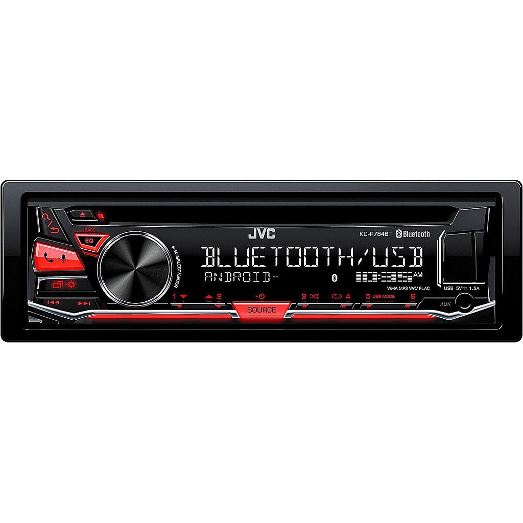 Autoradio JVC 1 Din KD-R784BT Con USB AUX CD e BT