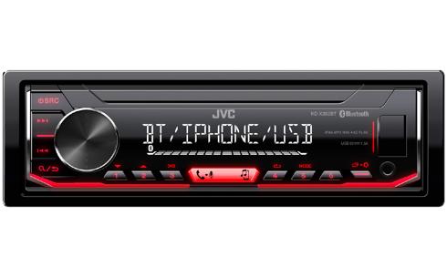 [KD-X352BT] Autoradio JVC 1 DIN USB, Bluetooth, Aux 2 Pre out, 55Wx4 KD-X352BT ROSSO