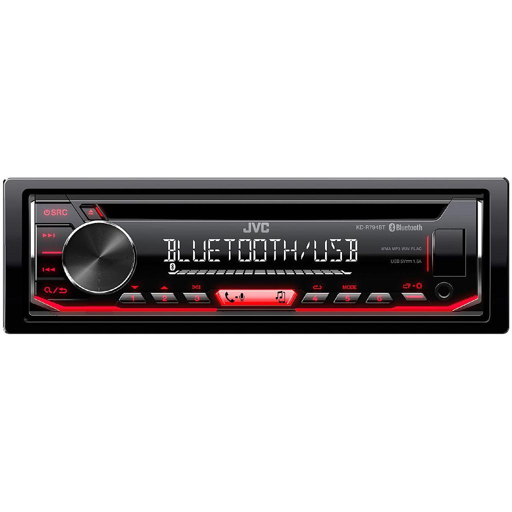 Autoradio JVC KD-R794BT Sintolettore CD, USB, Aux, Bluetooth Nero