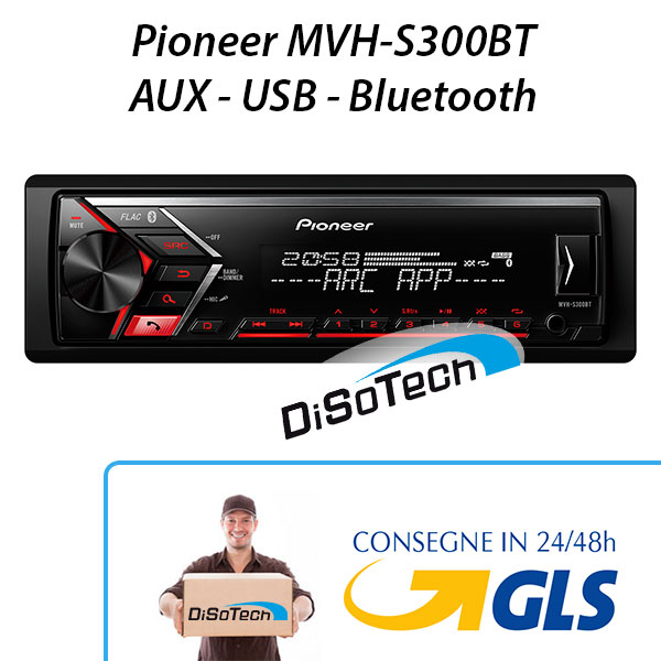 Autoradio MVH-S300BT 1DIN con USB - AUX - BLUETOOTH