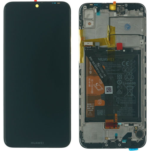 [02352LVM] Display LCD con frame batteria per Huawei Y6 2019 MRD-LX1 midnight black