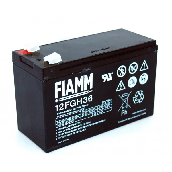[12FGH36] Batteria al piombo per UPS 12V 9Ah FIAMM
