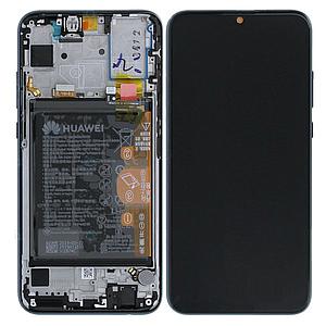 Display Lcd completo di touch screen con frame e batteria Originale per Huawei Honor 20 Lite HRY-LX1T - Nero