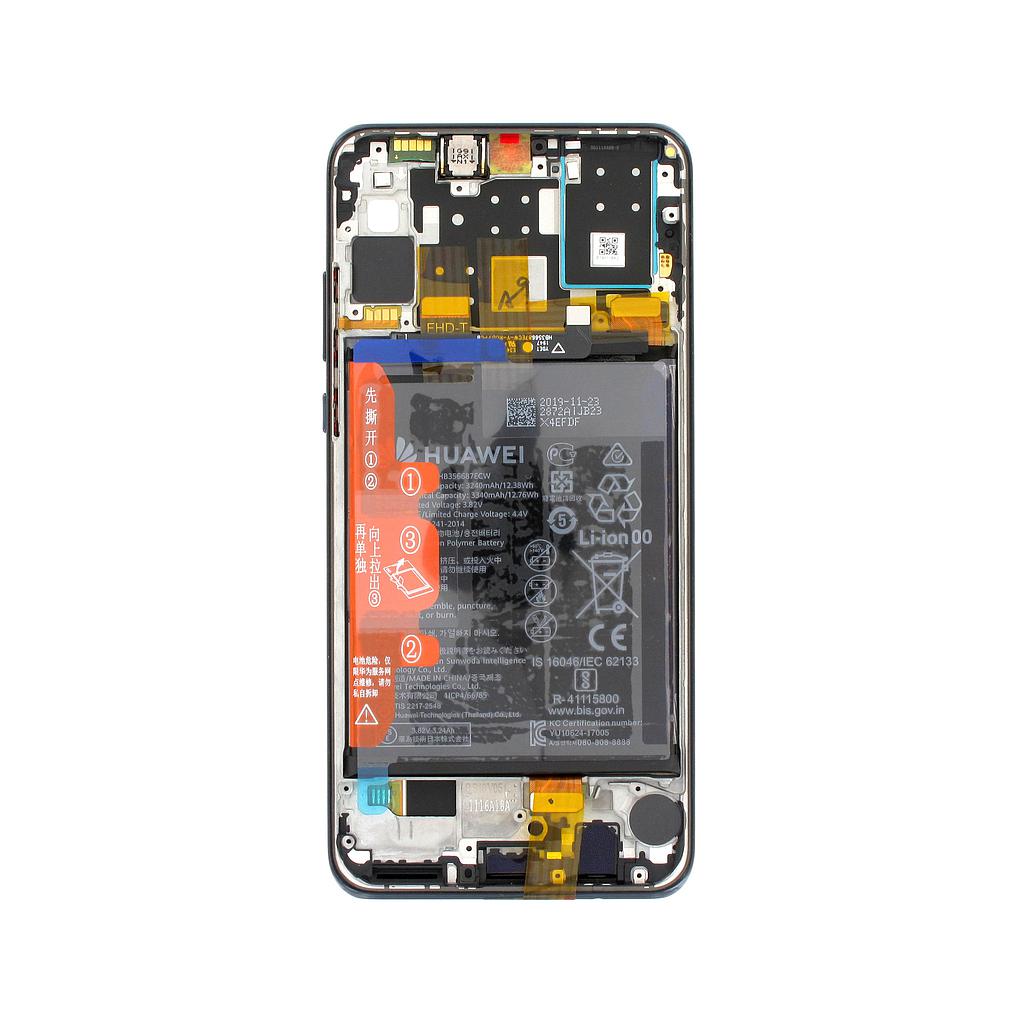 [02353FPX] DISPLAY LCD TOUCH FRAME + BATTERIA PER HUAWEI P30 LITE NEW EDITION (MAR-LX1B) MIDNIGHT BLACK
