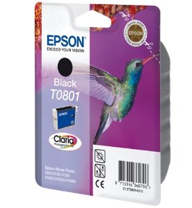 [02963] Cartuccia Epson Originale T0801 Nero