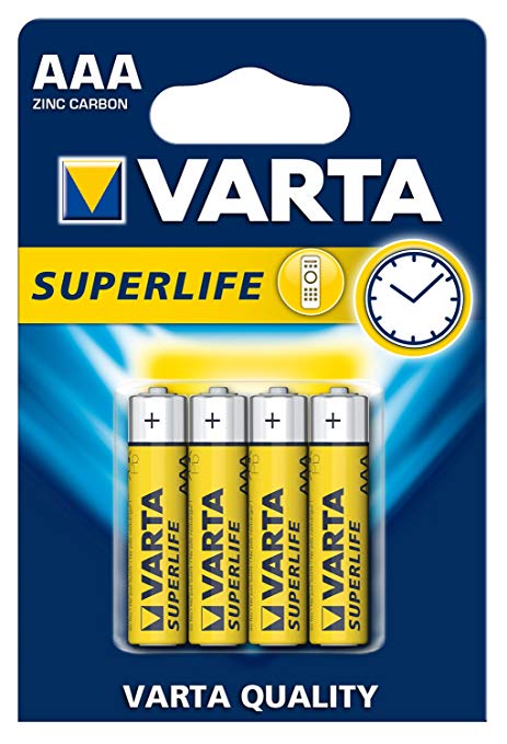 [DST-00030] Batterie Ministilo 4pz Superlife AAA - Varta
