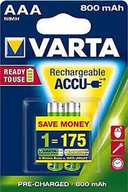 [var56703] Batterie Ministilo ricaricabili Varta 800Mah 2pz