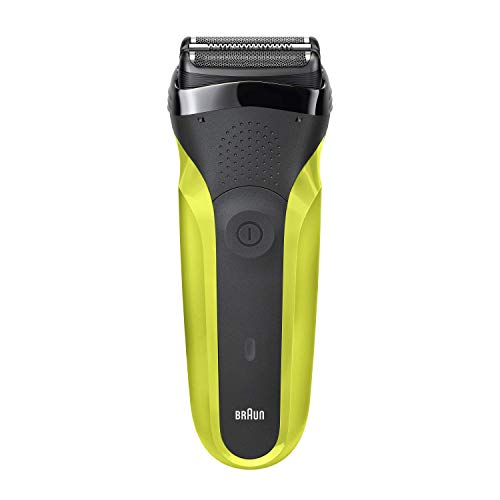 Braun Series 3 300 Barba, Nero/Verde Elettrico