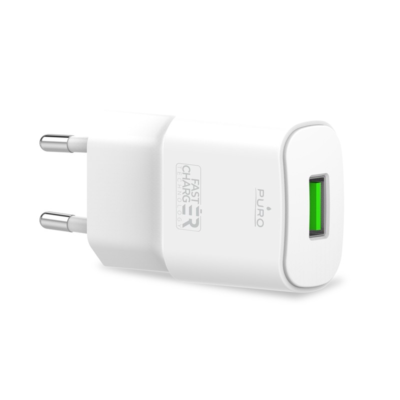 [PWFCMTCUSBAPLT24W] CARICA BATTERIE DA PARETE CON PORTA USB-A