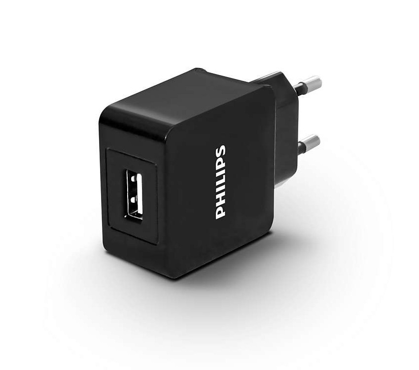 CARICATORE ALIMENTATORE USB PHILIPS CON 1 USB 2,1A, 10W