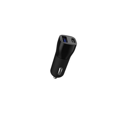CAR CHARGER PD 20W 1 USB-C + USB NERO