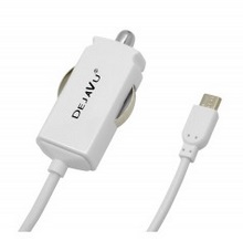[14576] CARICATORE DA AUTO MICRO USB SLIM DEJAVU 2,1A WH