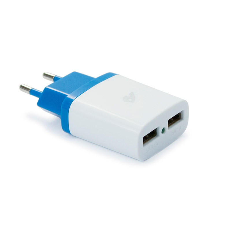 CARICATORE DA CASA 2USB HI-FUN 3A WHITE
