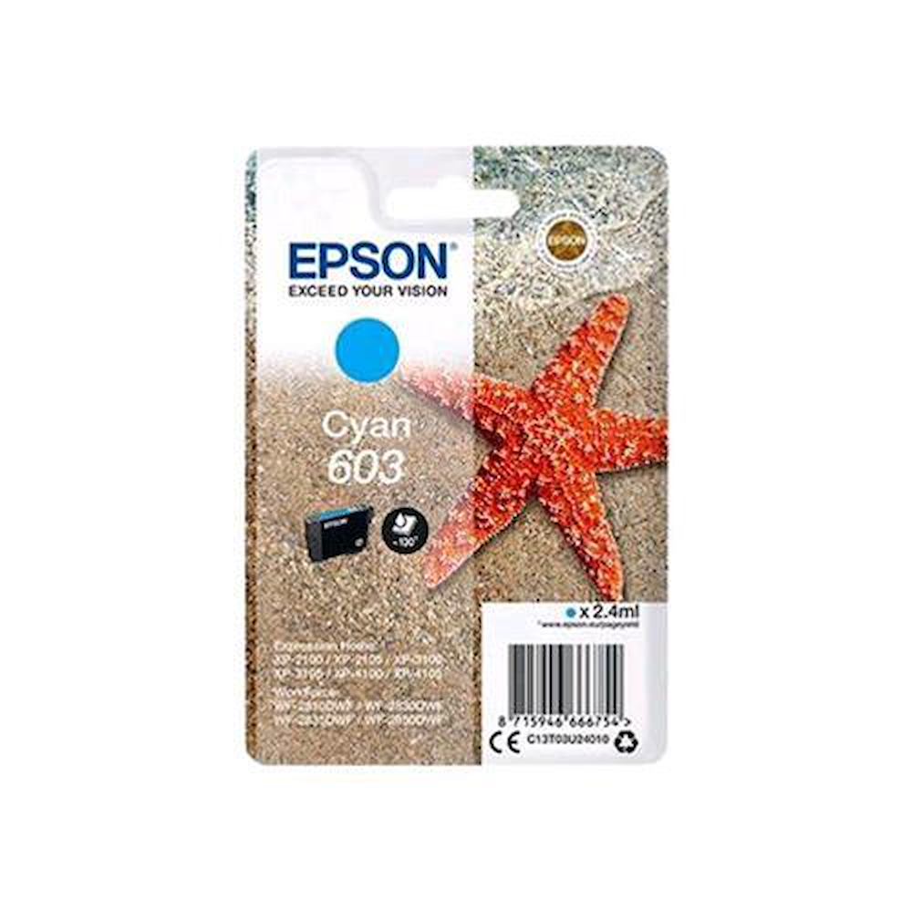 [C13T03U24010] CARTUCCIA EPSON 603 CIANO