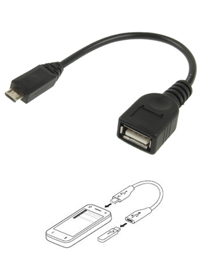 Cavo Adattatore OTG Micro USB - USB