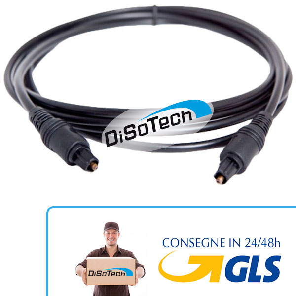 [D321415] Cavo audio digitale TOSLINK in fibra ottica 1,5m