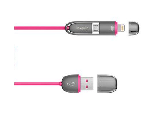 [15043] CAVO DI RICARICA MICRO/LIGHTNING PINK