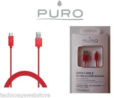 [13439] CAVO DI RICARICA MICRO USB PURO ROSSO