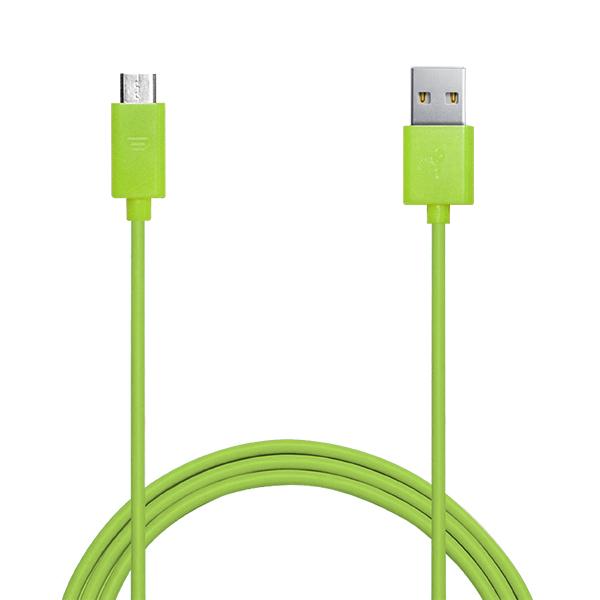 CAVO DI RICARICA MICRO USB PURO VERDE