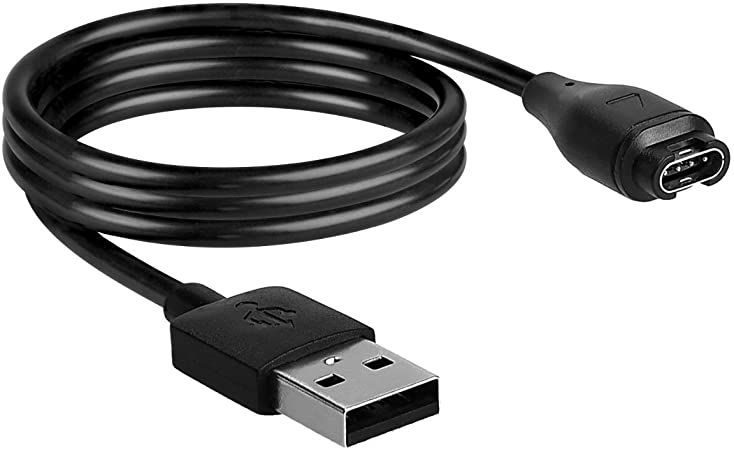 Cavo di ricarica USB compatibile per Smartwatch Garmin Vivosport - Nero