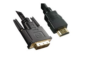 [50.0002637] Cavo HDMI-DVI 1mt con connettore dorato Life