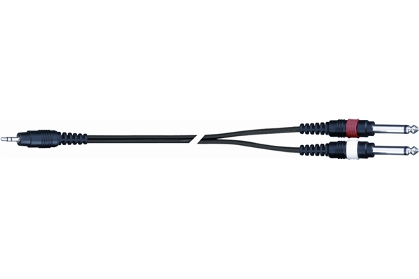 Cavo Jack 3,5 doppio Jack 6,3 Quiklok
