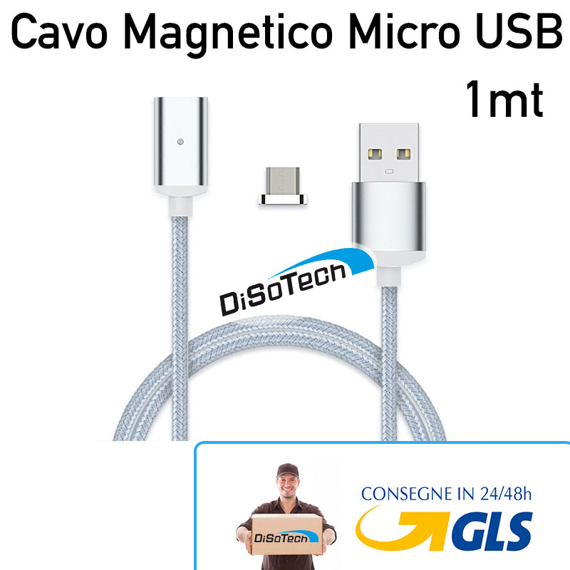 CAVO MICRO USB C 1M CON ATTACCO MAGNETICO