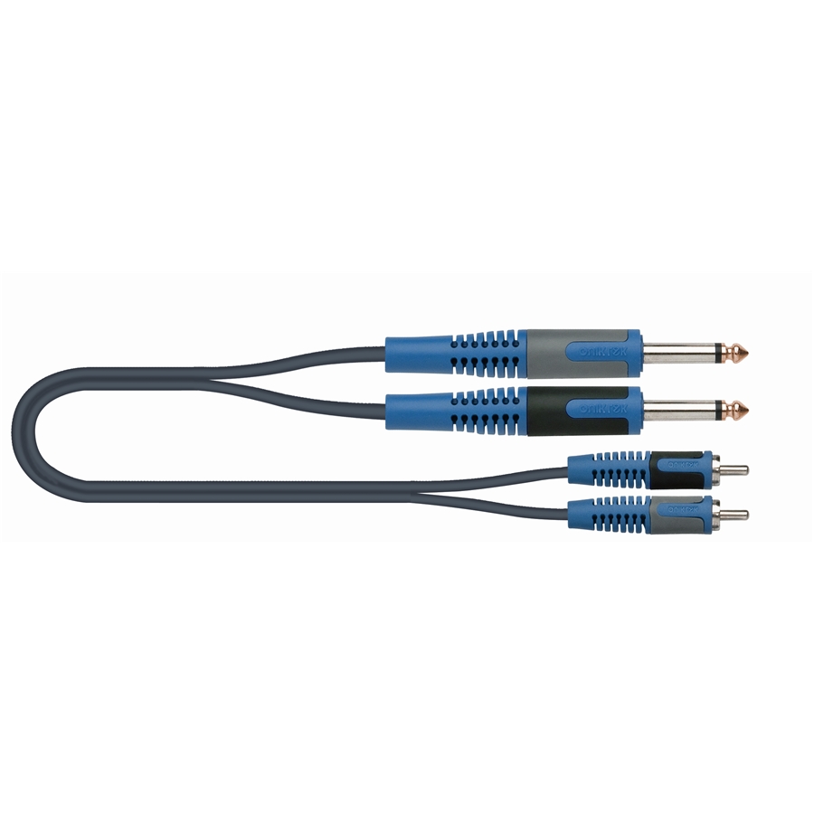 Cavo QUIKLOK RKSA130-5 Doppio Jack 6,3/Doppio RCA 5m - 30.00286