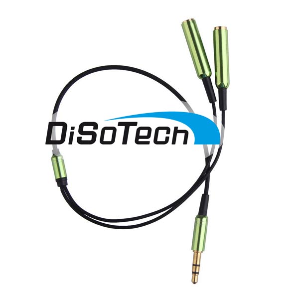 [ITCSJ2GR02] Cavo sdoppiatore Jack 3,5mm x2 jack 3,5mm alta qualit&agrave;