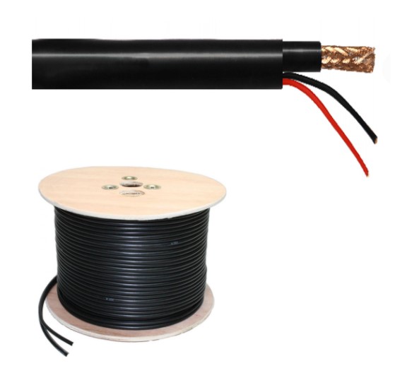 [DST-04003] Cavo Video + Alimentazione 2x0.75mm per videosorveglianza