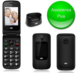[CDR-MC105] Cellulare GSM 2G con Pulsante SOS nero