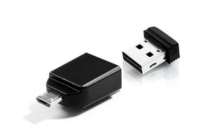 [4982] Chiavetta Pendrive Verbatim NANO 16GB con adattatore OTG