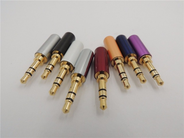 [jack-sennheiser] Connettore audio Jack 3.5 mm dorato alta qualità
