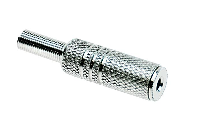 Connettore audio presa Jack 3.5 mm stereo metallico femmina
