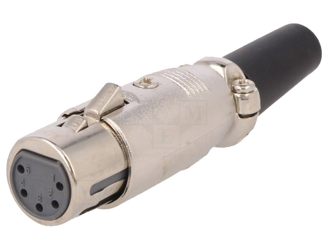 Connettore Cannon XLR 5 Poli Femmina