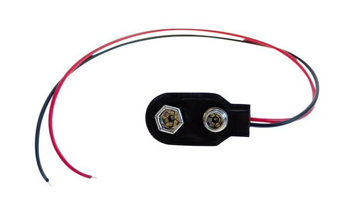 CONNETTORE PER BATTERIA 9V