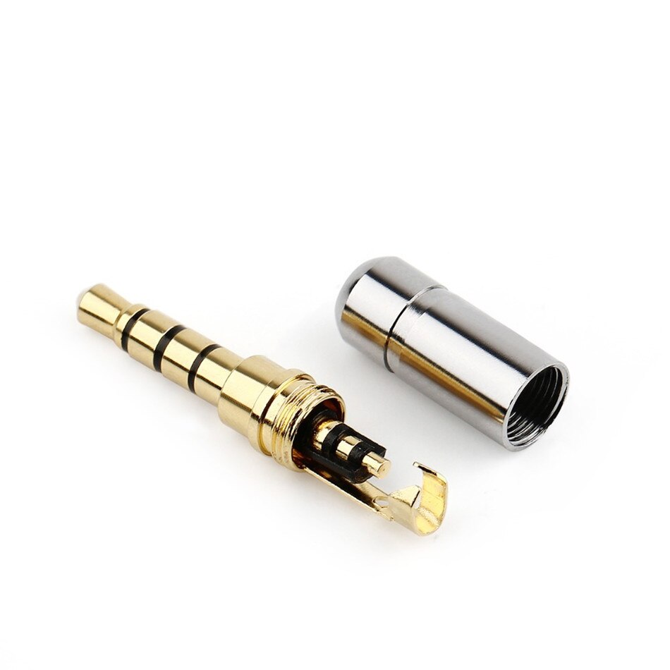 [DST-03938] Connettore Professionale Jack 3.5mm 4 Poli dorato