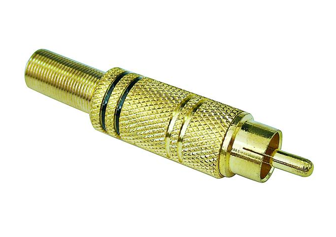[38.2002545] Connettore RCA dorato