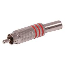 [DST-04298] Connettore RCA in Metallo Rosso