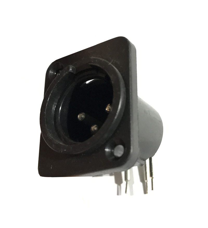 Connettore spina XLR da pannello maschio PCB