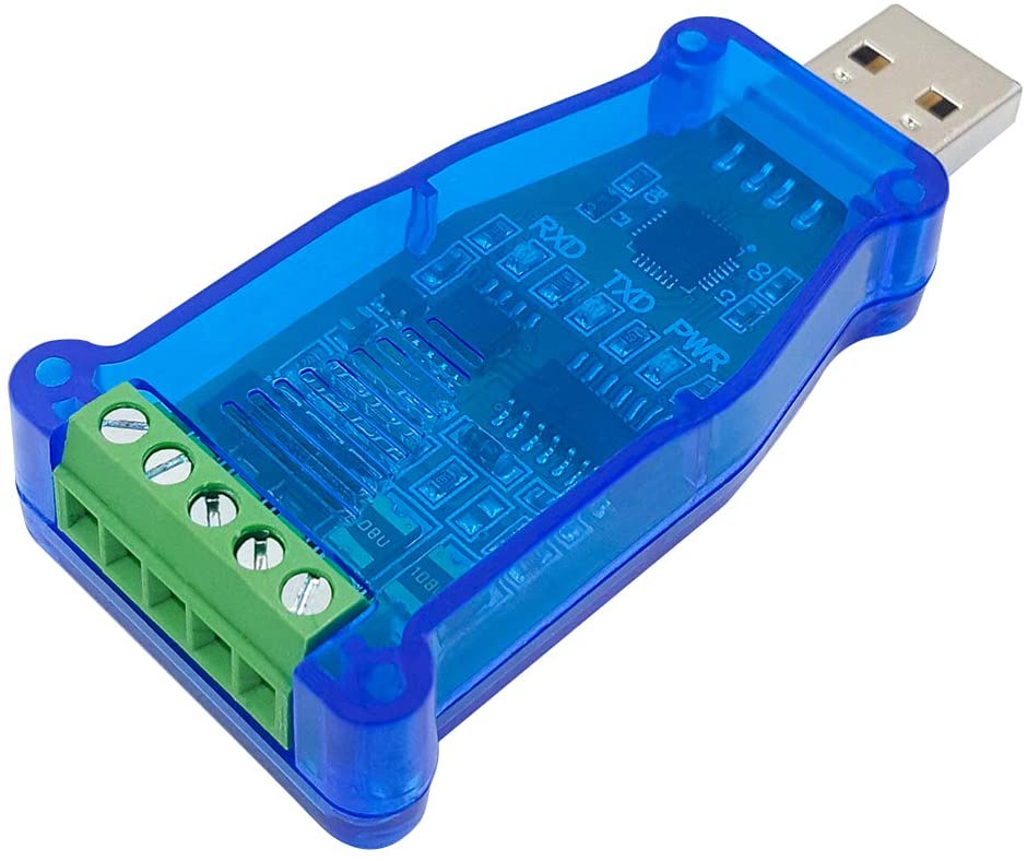 Convertitore Adattatore da USB a RS485 con Chip CP2102 Compatibile con Windows 7,8,10, Linux, Mac OS