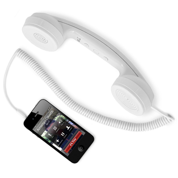 CORNETTA PER SMARTPHONE E PC WHITE