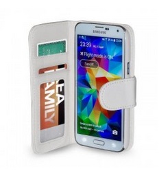 [15595] COVER GAL S6 EDGE+ FLIP ORIZ+VANI CAR WH